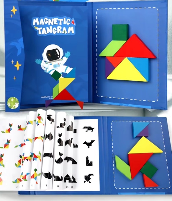 Fun Tangram™ - Libro Montessori Magnético