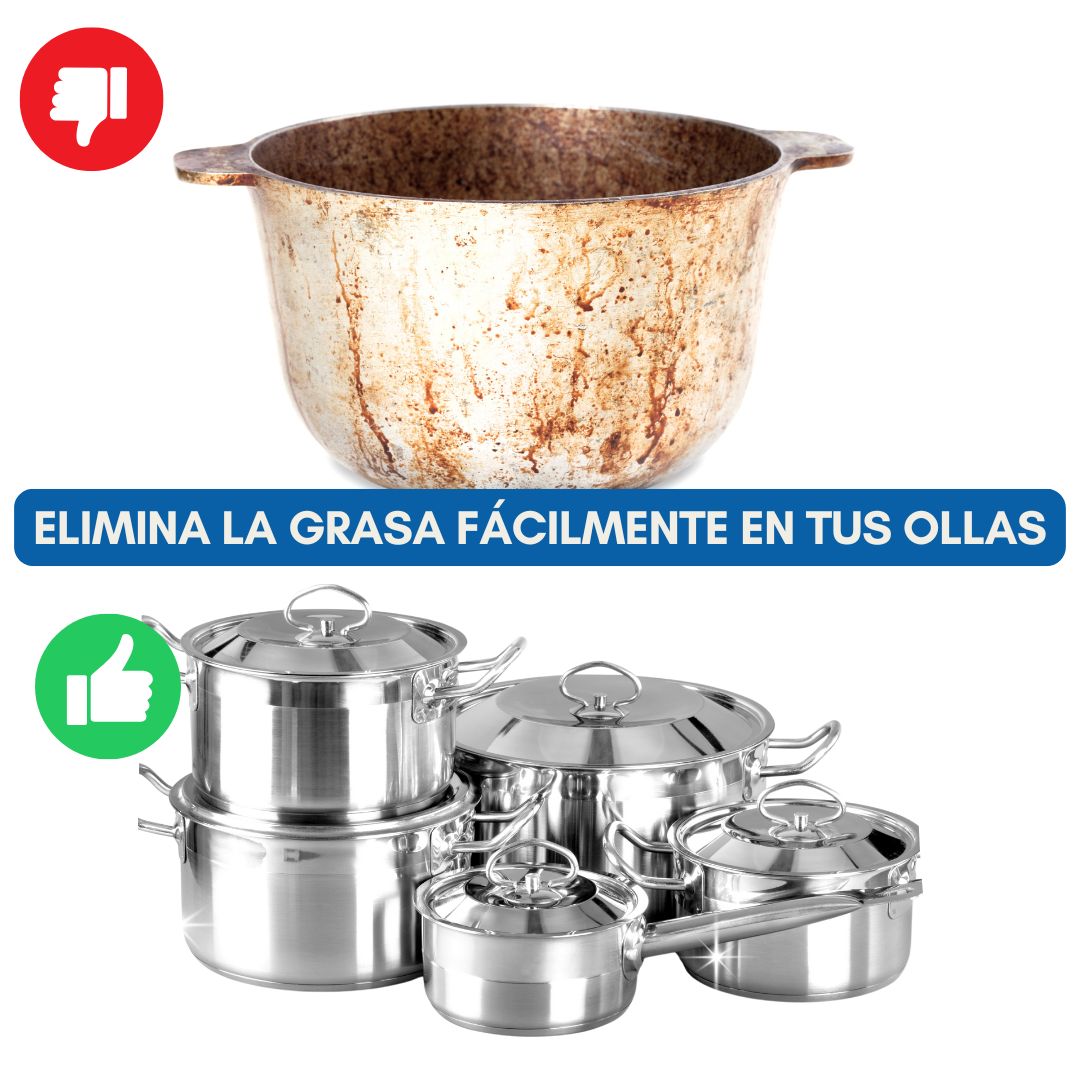 🔥 PACK LIMPIEZA TOTAL: 5 Paños DuraMax Aluminio™+ Pasta Limpiadora Antigrasa
