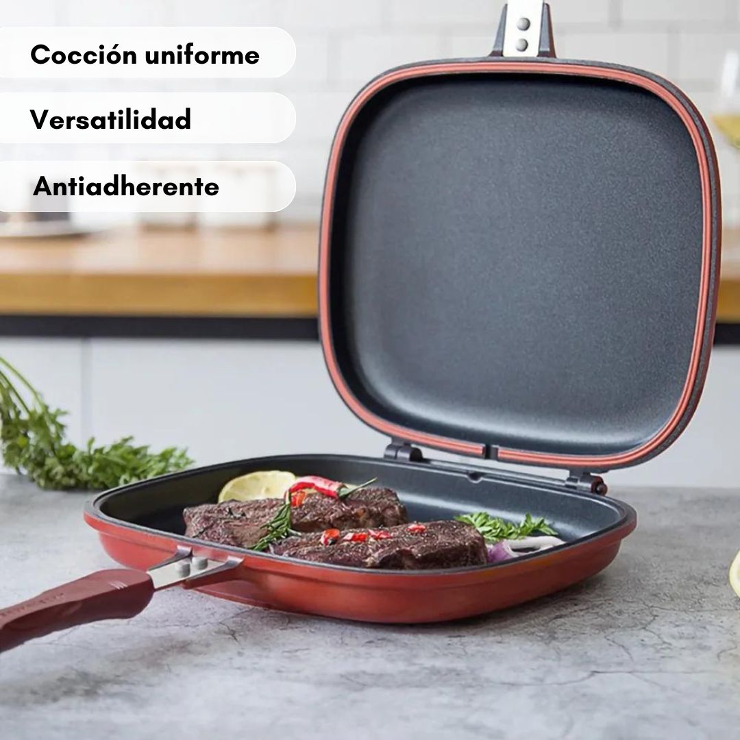 SARTEN VERSÁTIL DOBLE CARA GOURMET