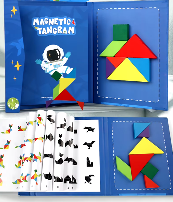 Fun Tangram™ -  Libro Montessori Magnético