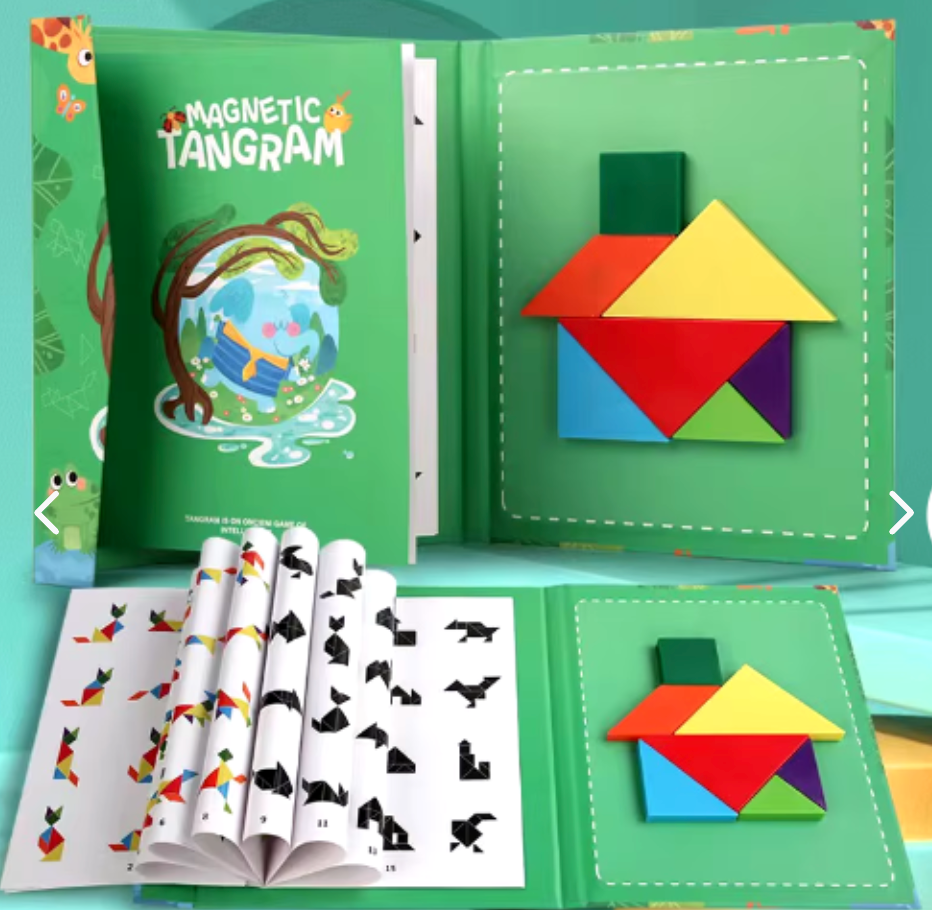 Fun Tangram™ -  Libro Montessori Magnético