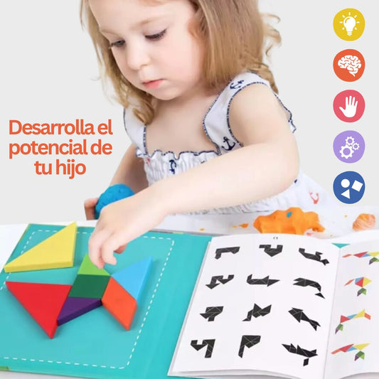 Fun Tangram™ -  Libro Montessori Magnético