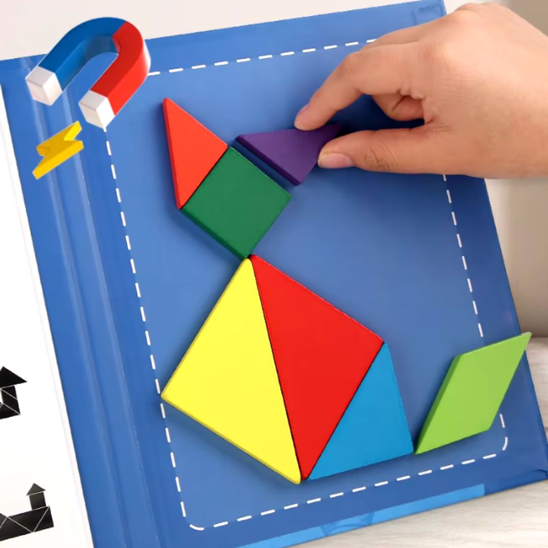 Fun Tangram™ -  Libro Montessori Magnético