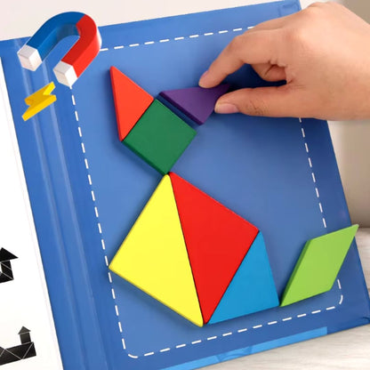 Fun Tangram™ -  Libro Montessori Magnético
